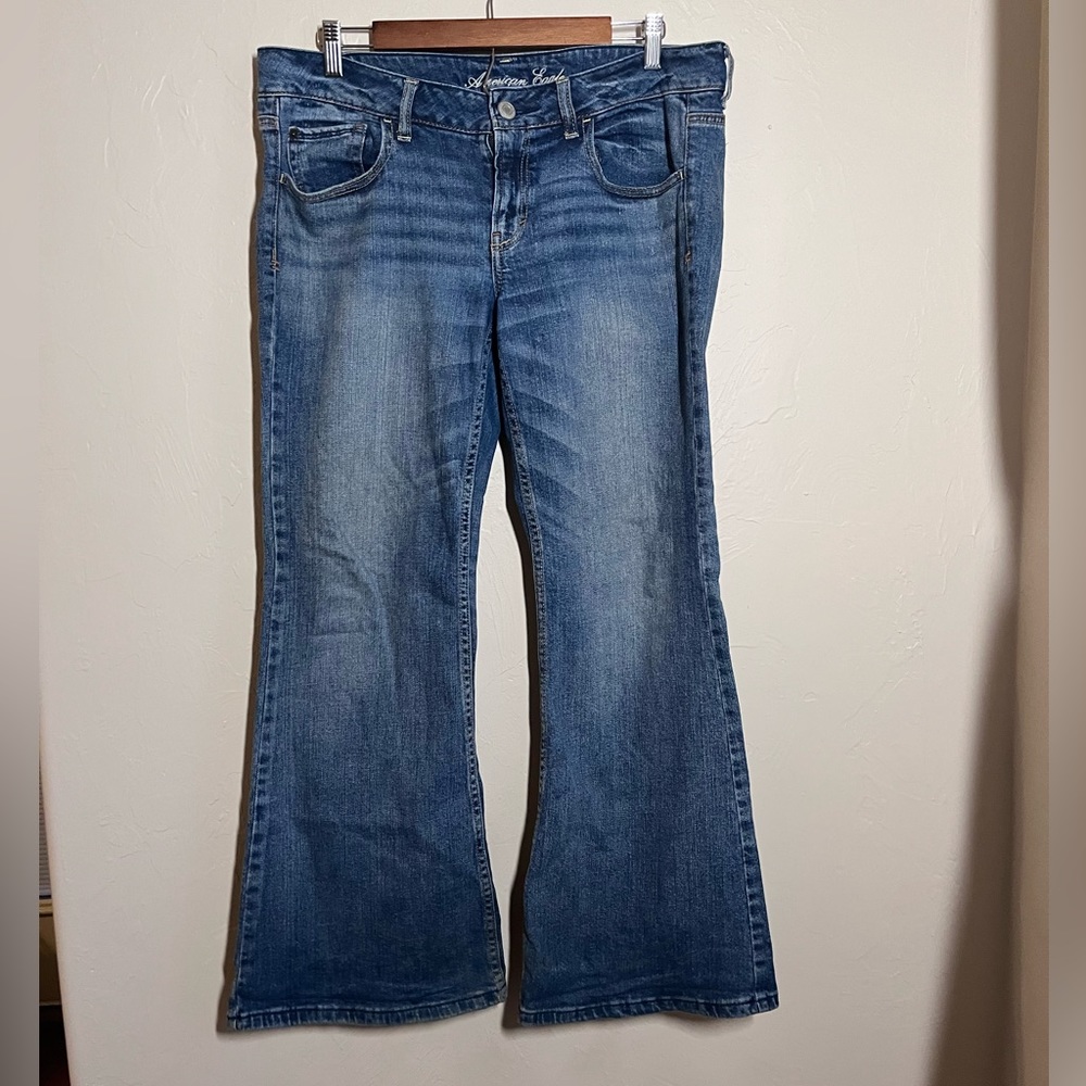 American eagle flared 12 short jeans